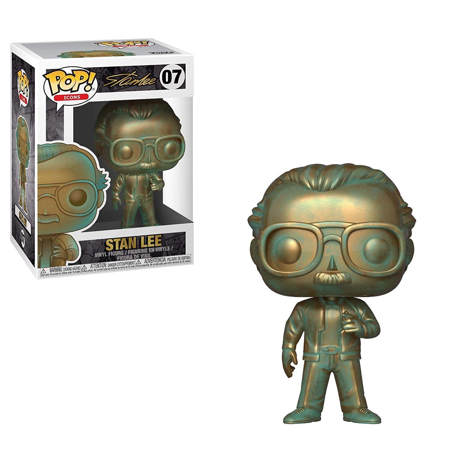 Funko POP! : Stan Lee - (Patina) - Collectable Vinyl Figure - Gift Idea - Official Merchandise - Toys for Kids & Adults - Model Figure for Collectors and Display