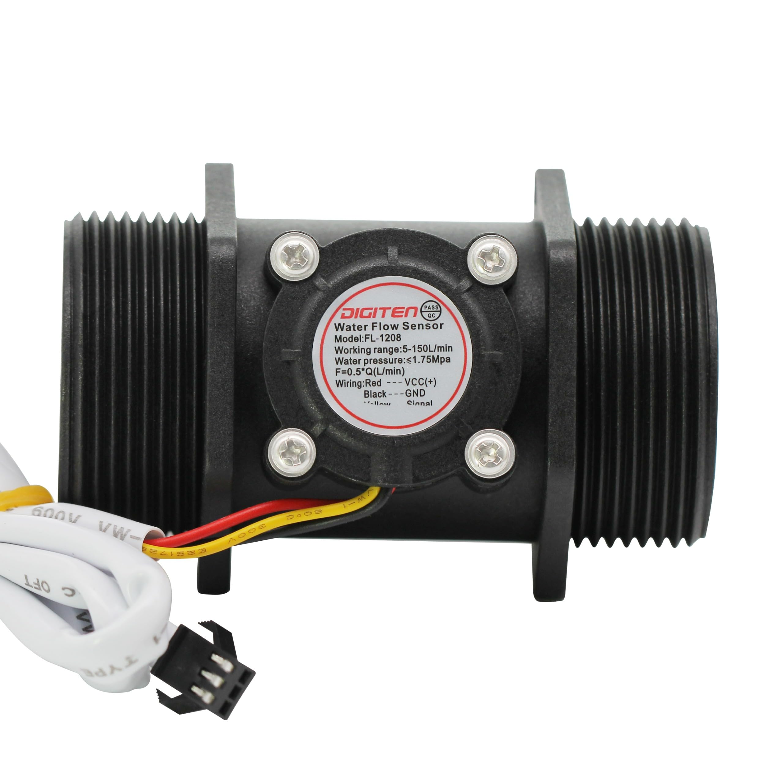 SENSTREE G1-1/2" G1.5" Water Flow Sensor, Food-Grade Hall Effect Sensor Flow Meter Flowmeter Control 5-150L/min - Arduino, Raspberry Pi, and Reverse Osmosis Filter Compatible