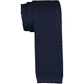 Canali Solid Navy Silk Knitted Tie
