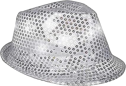 sequin fedora hats
