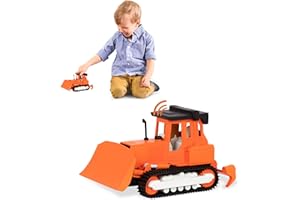 Driven by Battat 7-Inch Bulldozer Toy with Lights & Sounds, Movable Parts, Construction Vehicle for Kids, 3+ Years