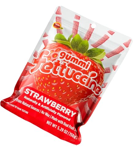 Amazon.com : Bourbon Fettuccine Gummi Strawberry 6 -Pack
