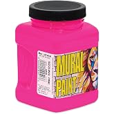 CHROMA Acrylic Mural Paint for Interior and Exterior Murals - Lightfast, Mixable, Hard-Wearing Vibrant Pigment, 16 oz Sizzling Pink (2513)