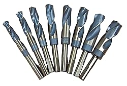 Hoteche 8PC HSS Cobalt Silver & Deming Drill Bits