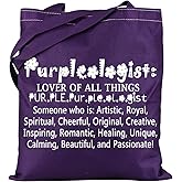 TSOTMO Purple Tote Pouch Purple Background Tote Bag Lover of All Things Gift Designed Tote Bag For Lovers