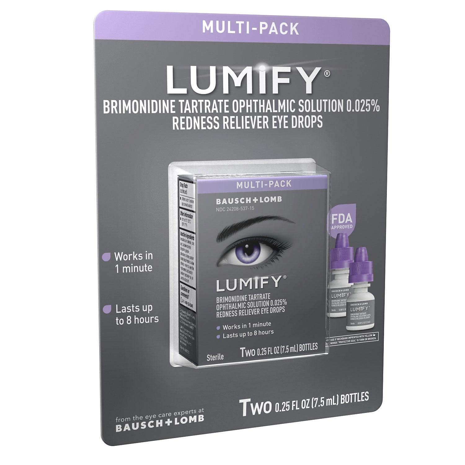 Lumify, Eye Drops, 7.5 mL (Pack of 2)