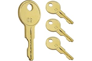 GRADORA B02 Keys for Tool Chest and Cabinet Locks Fits Hus-ky Tool Box Home De-pot Hud-son De-walt Toolboxes 4 Pack