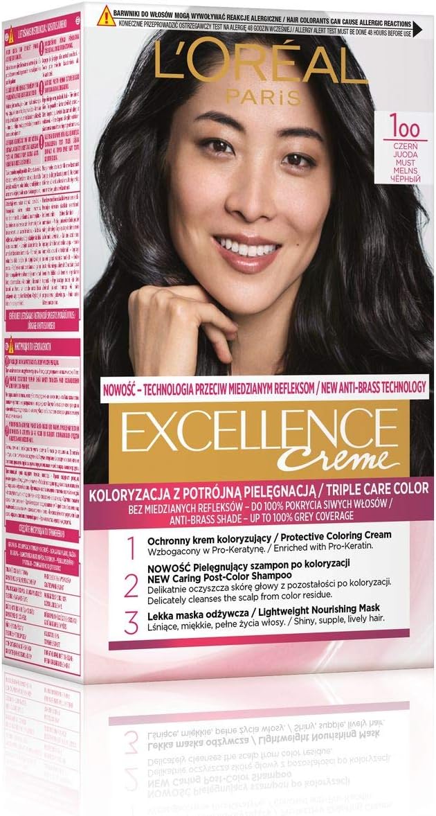 L'Oréal Paris Excellence 1 Hair Colour Black Permanent 30 Min Full Cure