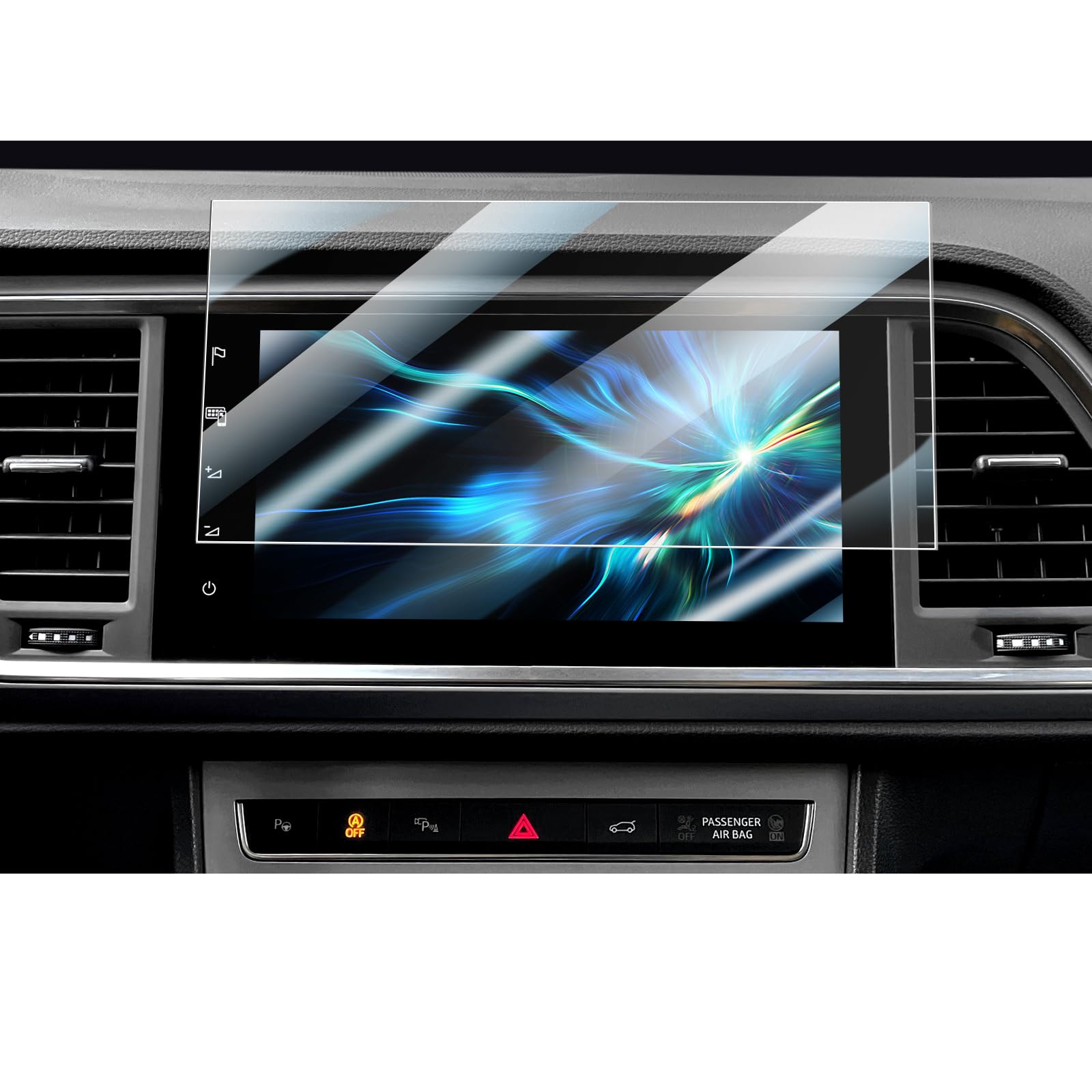 CDEFG Compatible with Seat Ateca 2021 2022 2023 2024 2025 Navigation Screen Protector 9H Tempered Glass Car Ateca FR 9.2 Inch GPS Anti Scratch HD Clarity Protective Film Ateca 2025 Accessories