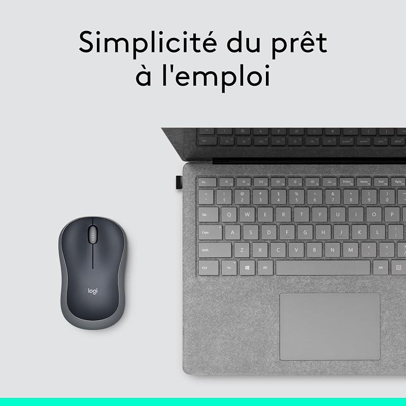 M185 Souris Sans Fil, 2.4 GHz avec Mini Récepteur USB