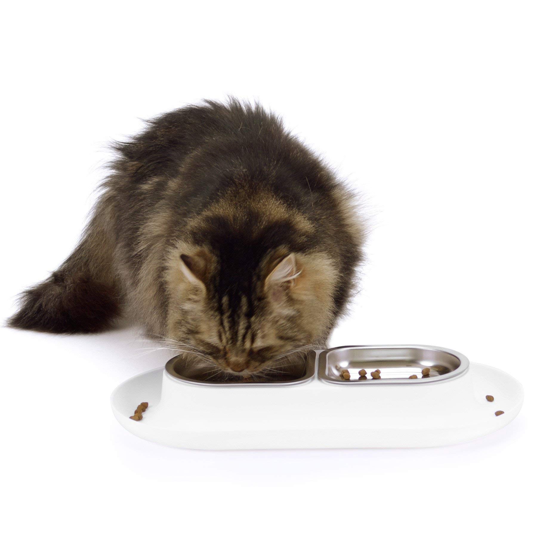 Hepper NomNom Spill Proof Elevated Cat Bowls for Food and Water