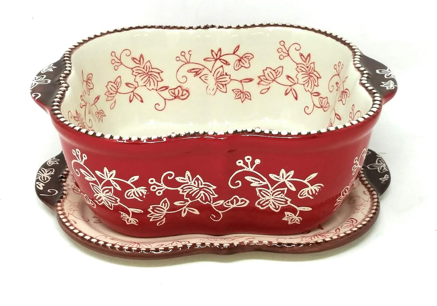 Temptations Baking Dish/Baker/Casserole Dish 1.5 Qt w/Lid