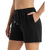 Stelle Women's Drawstring Sweat Shorts Comfy Elastic Shorts Workout Lounge Shorts with Pockets