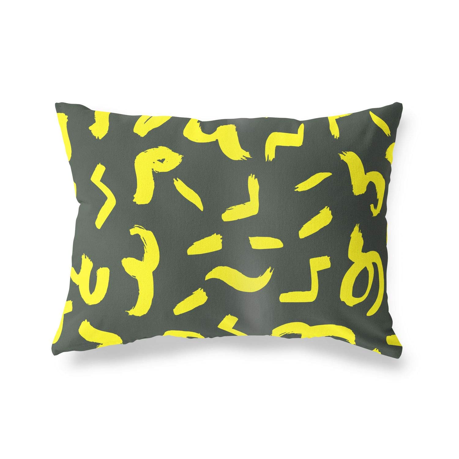 BonaMaison Decorative Cushion Cover, Neon Yellow-Fume Throw Pillow Covers, Home Decorative Pillowcases for Livingroom, Sofa, Bedroom, Size: 45X60 Cm - Designed and Manufactured in Turkey