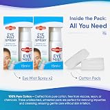 Zelerc Eye Spray Pack of 2 & 20 Cotton Pads for Dry, Tired Eyes view 2