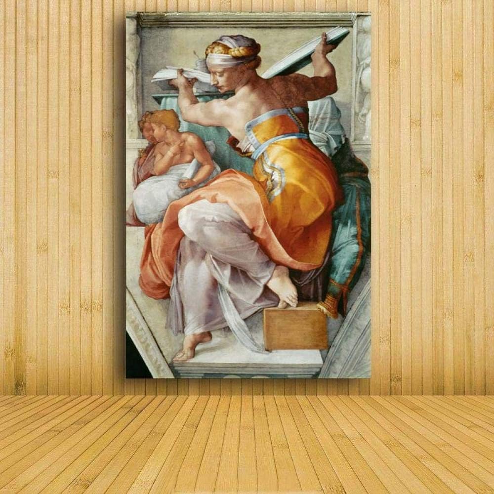 yiyiyaya peintures nigériennes Création d'Adam!La Main de Dieu!Peinture imprimée Religion