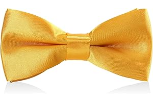 Monopa Boys Child Kids Bow ties - Adjustable Pre Tied Solid Color Wedding Party Bowties