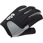Gill Deckhand Sailing Gloves Short Finger with 3/4 Length Fingers - 50+ UV Sun Protection &amp; Water Repellent