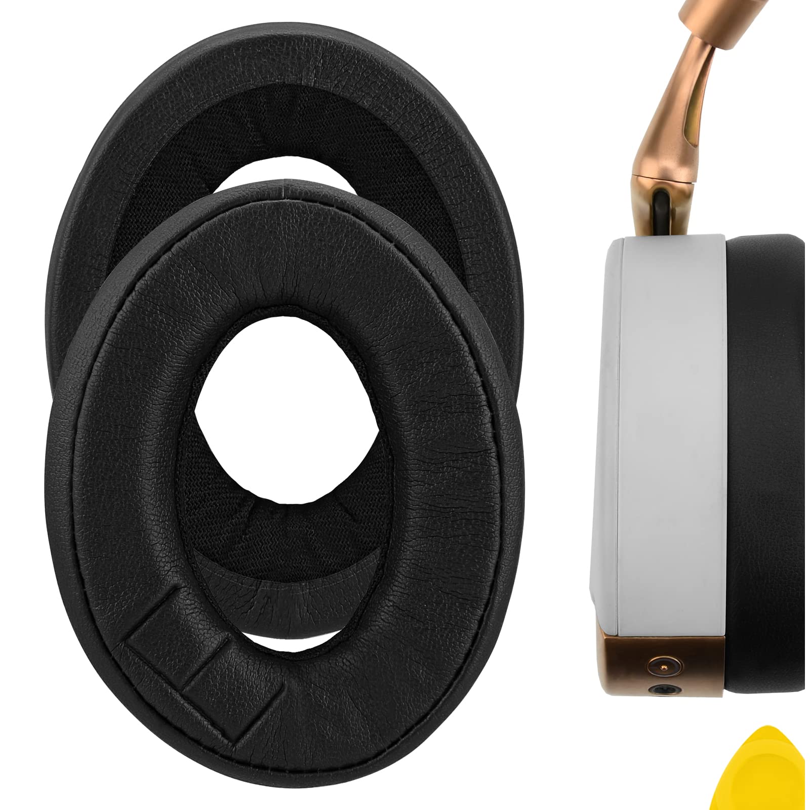 Geekria Replacement Ear Pads Compatible with Parrot Zik 1.0 Wireless Headphones, Repair Parts (Black)