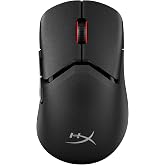 HyperX Pulsefire Saga Pro &ndash; Wireless Gaming Mouse for PC, Modular Design, Interchangeable Parts, 4k Polling, 72g Lightweight Frame, Wireless, Instant Pair, Black