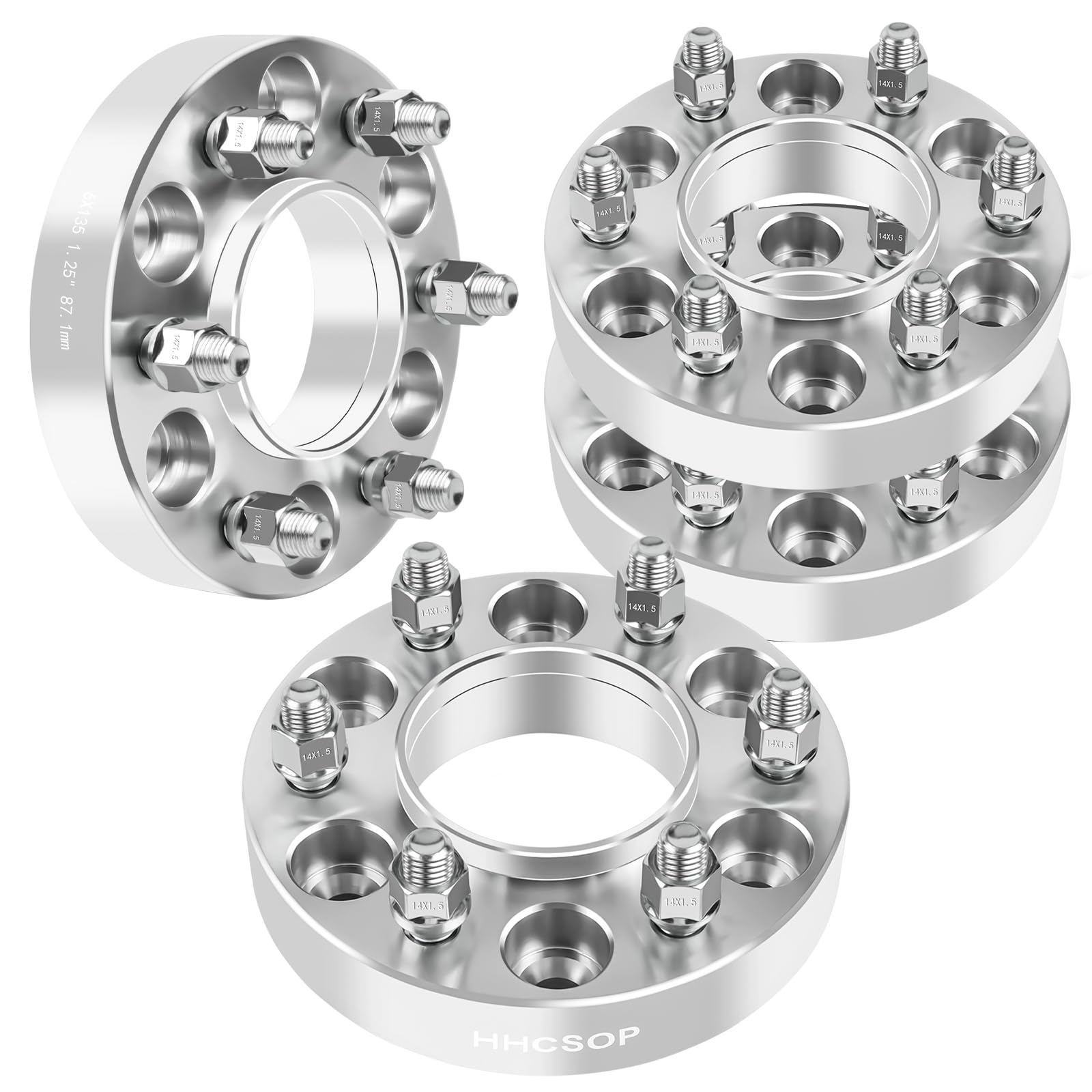 2" (50mm) Wheel Spacers For Ford F-150 Expedition | 6x135 | 14x2 Studs - View #3