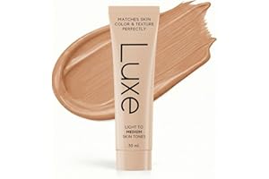 Luxe Color Changing Foundation for Women – Instantly Adapts to Your Skin Tone – Buildable Light-to-Medium Coverage – 12-Hour 