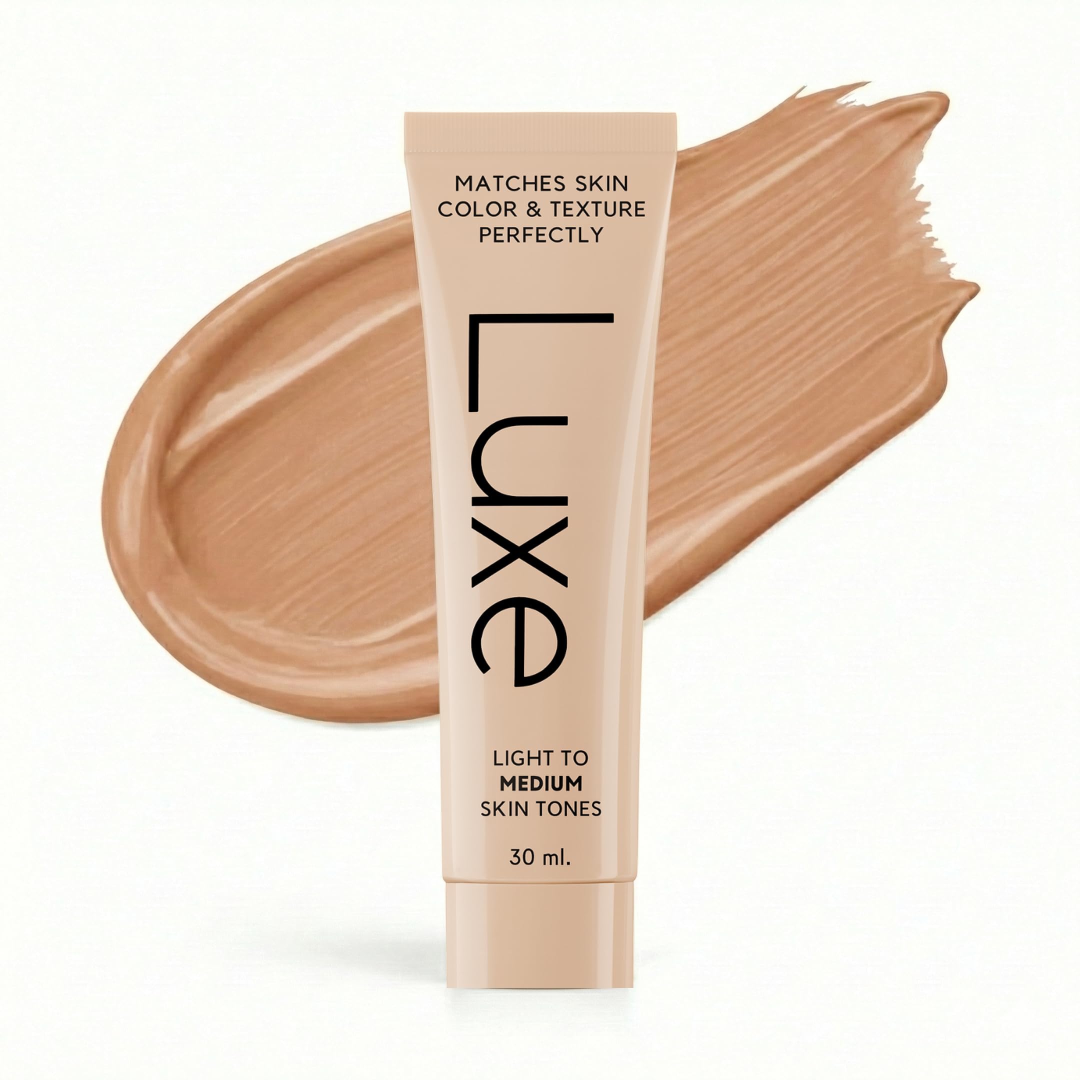 Photo 1 of Luxe Color Changing Foundation for Women – Instantly Adapts to Your Skin Tone – Buildable Light-to-Medium Coverage – 12-Hour Wear – Natural Dewy Finish - Medium