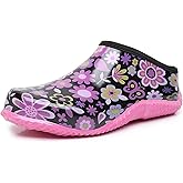 LANCDON Women's Waterproof Rain & Garden Shoes - Slip On Rubber Clogs, Puncture Proof Non-Slip Lightweight for Gardening & Yard Work