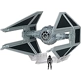 Star Wars Micro Galaxy Squadron TIE Interceptor - 3-Inch Light Armor Class Vehicle with 1-Inch Micro Figure Accessory