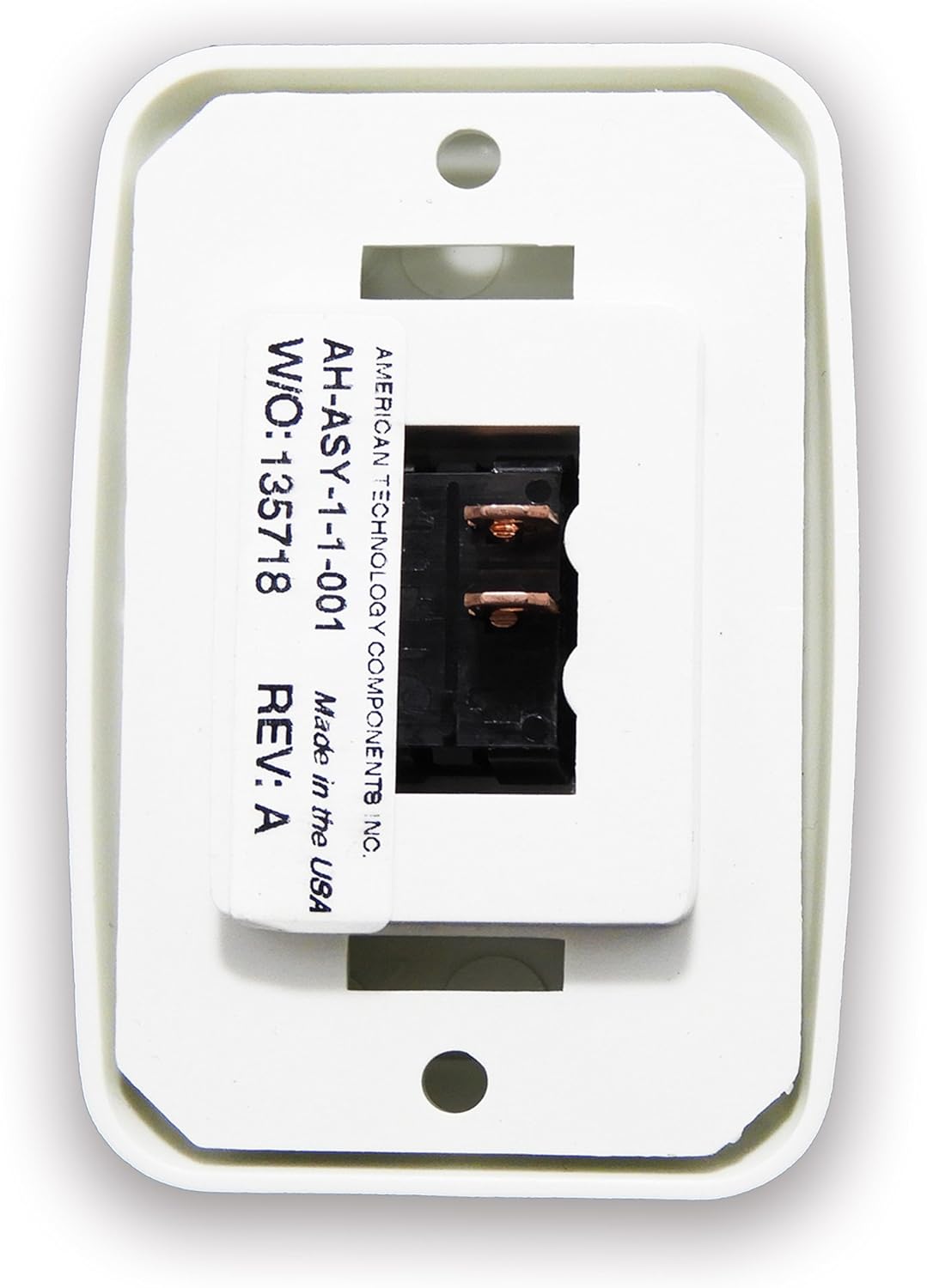 American Technology Components Single SPST On-Off Switch with Bezel, 12-Volt, for RV, Trailer, Camper (White): Automotive
