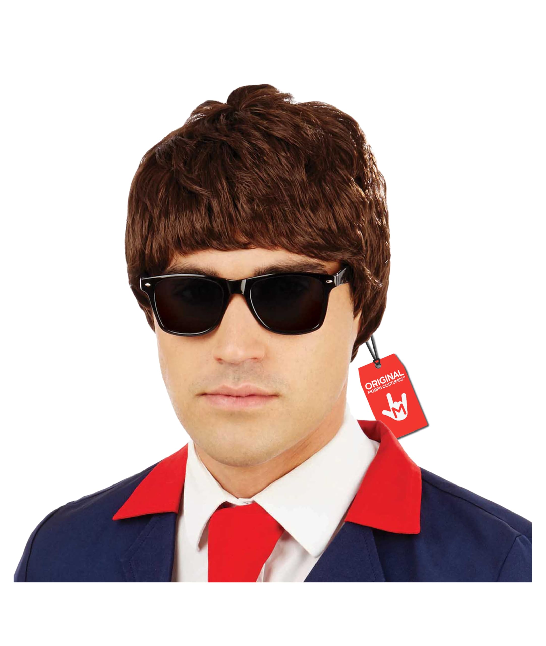 Fun Shack 60S Mens Wig, 60S Wigs Men, 60s Wig for Boy Band Dress Up, 60s Mod Mens Wigs One Size