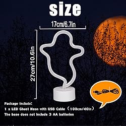 Halloween Decoration Ghost Neon Sign with