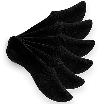Reslad Unsichtbare Sneaker Socken (6xPaar) Damen & Herren mit Silikonpads I Füsslinge Footies ohne drückende Naht I feinste g