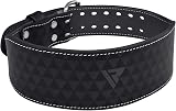 RDX Unisex Adult 4-Inch Arlo Weight Lifting Belt Black X-Large Calf Buffalo view 2