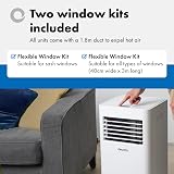 Devola 4-in-1 10000 BTU WiFi Portable Air Conditioner Dehumidifier view 6