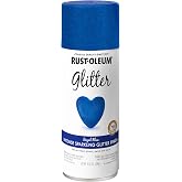 Rust-Oleum Glitter Royal Blue Spray Paint | Sparkling Decorative Finish, Crafts, D&eacute;cor &amp; Accent Projects, Multi-Surface Coverage, Fade Resistant, 10.25 Oz