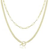 Gold Layered Charm Necklaces for Women Dainty Choker Necklace Simple Waterproof Pearl Beach Cute Necklaces Set Fashion Jewelry Gift