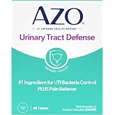AZO Urinary Tract Defense Antibacterial Protection, 48 Tablets | From the #1 Doctor Recomended Brand&plusmn; UTI Symptom Relief in as Little as 20 Minutes, Relieves Urinary Pain, Burning &amp; Urgency*