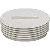 Spears P110 Series PVC DWV Pipe Fitting, Flush Plug, 1-1/2" NPT Male