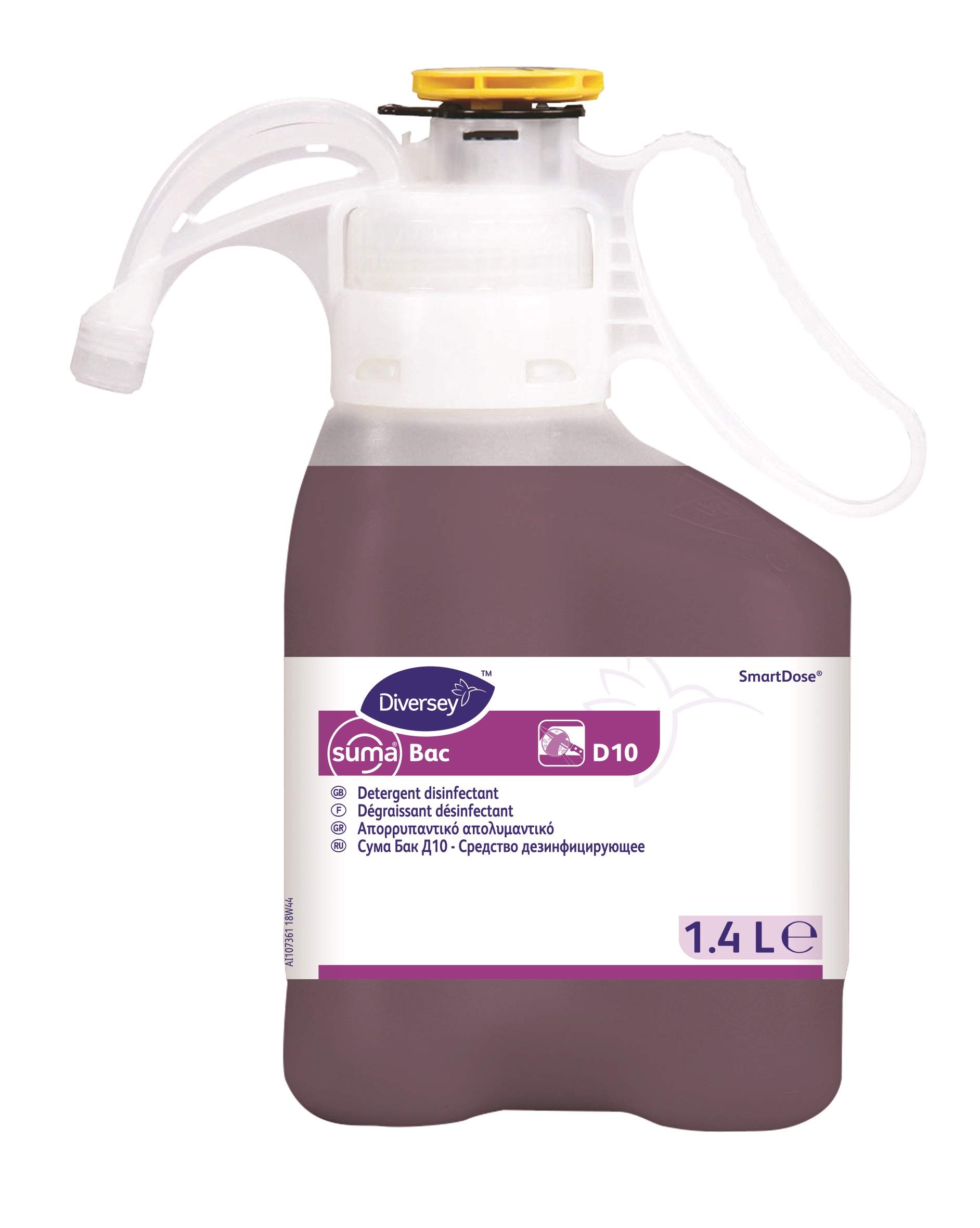 Diversey 7517201 Suma Bac Detergent Surface Sanitizer, 1.4 L (Pack of 2)
