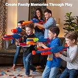 AMOSTING 100PCS Refill Foam Darts for Nerf N-Strike Elite 2.0 Blasters Blue view 7