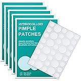 Acne Pimple Patch (180 Counts), Hydrocolloid Acne Patch with Tea Tree Oil, Invisible Acne Spot Treatment, Zit Patch, Blemish 