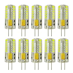 RAYHOO 10pcs G4 LED Bulbs JC Bi-Pin Base Light