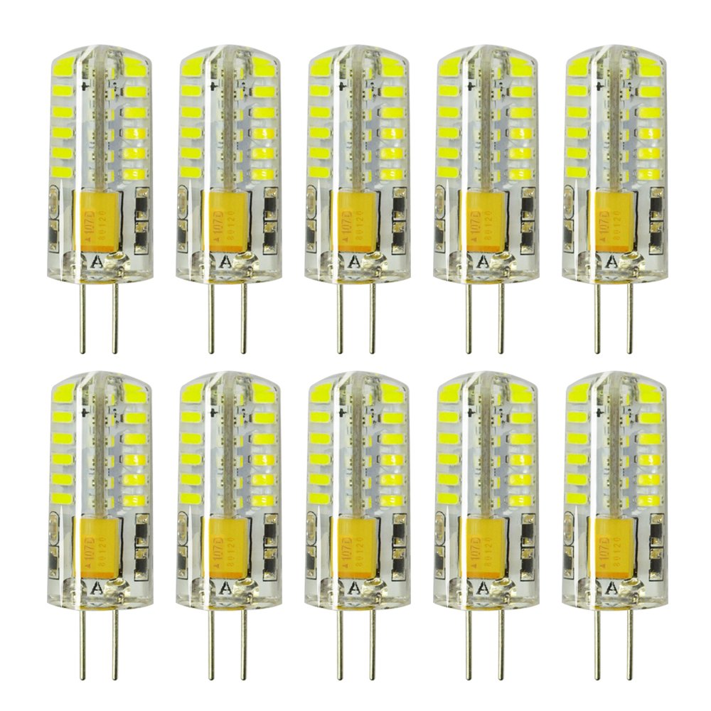 RAYHOO 10pcs G4 LED Bulbs JC Bi-Pin Base Light
