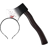 Spooktacular Creations Halloween Knife Scissors Axe Cleaver Headband, Funny Scary Headbands for Halloween Costumes Accessory