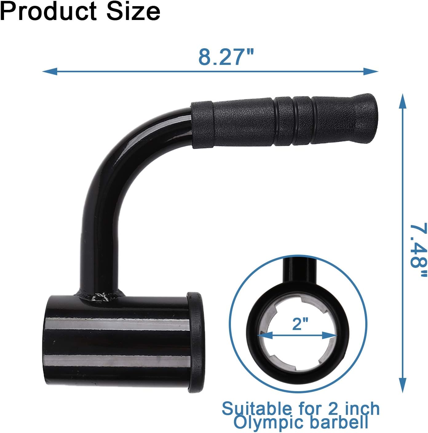 CXPZLLBNHH Single Arm Landmine Handle Attachment T Bar Row Landmine Attachment It Can Exercise Your Biceps Power Suitable for 2 inch Olympic Pole: Sports & Outdoors