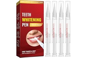 EXULTIC Teeth Whitening Pen 4-Pack, Brighten Your Smile in Just 1 Week with Tooth Whitening Pens – Fast, Gentle, Enamel Safe Whitening Gel for White Teeth in Mess Free Applicator Pens