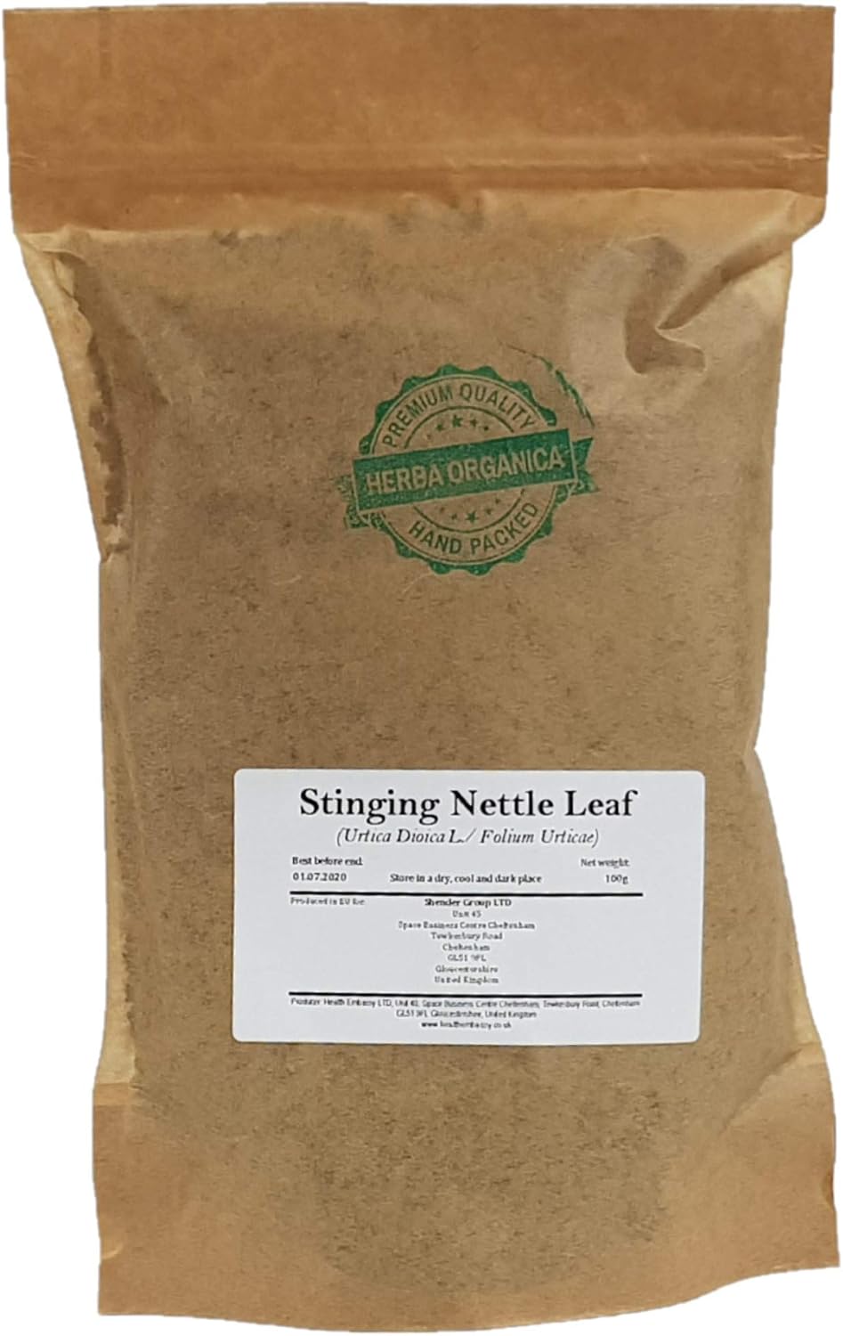 Herba Organica Stinging Nettle Leaf - Urtica Dioica L - Herbal Tea (100g), 100 g (Pack of 1)