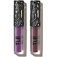 The Lip Bar - Nonstop Liquid Matte Lipstick 2-Pack, Rebel (Deep Burgundy) + Prima Donna (Fuschia Purple) - High Pigment - One Swipe - Long Lasting - Jojoba Oil & Vitamin E - Vegan - .24 fl oz