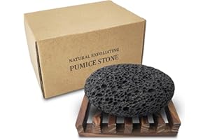 DICOBEE Pumice Stone for Foot, Natural Earth Lava Shower Pumice Stone Black, Exfoliating Rock for Feet, Pedicure Rocks, Stone for Skin Scrubber, Pedicure Exfoliator Tools Scrubber Health Foot Care